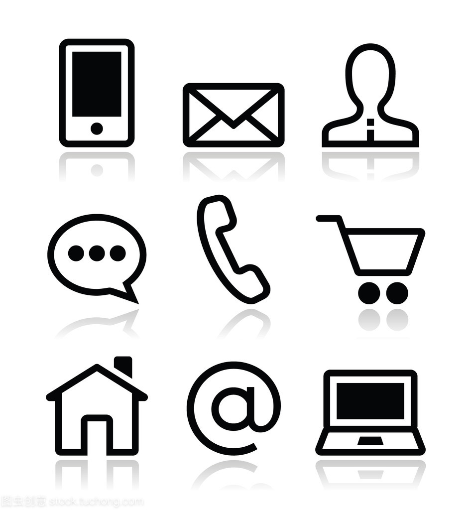 联系人 Web 矢量图标集 提升网站用户体验的完美之选